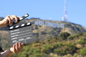 Hollywood and Clapperboard