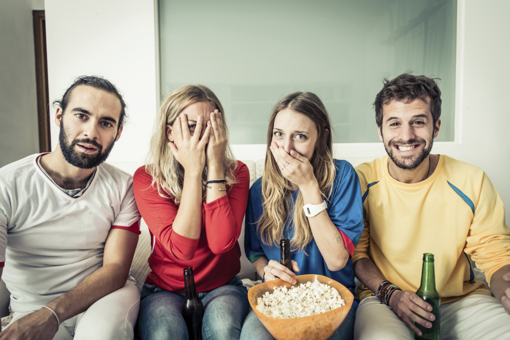 Watching Horror Movie - iStock_000054122624_Medium