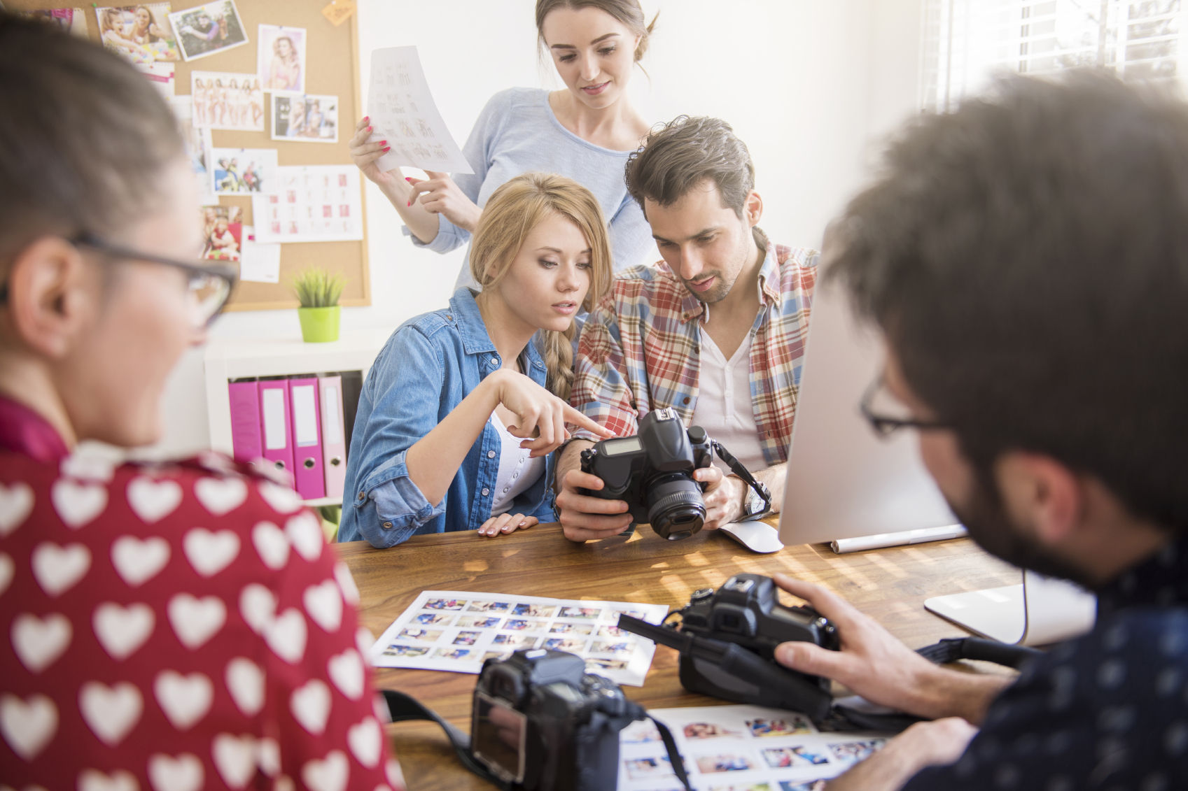 People Looking at Cameras